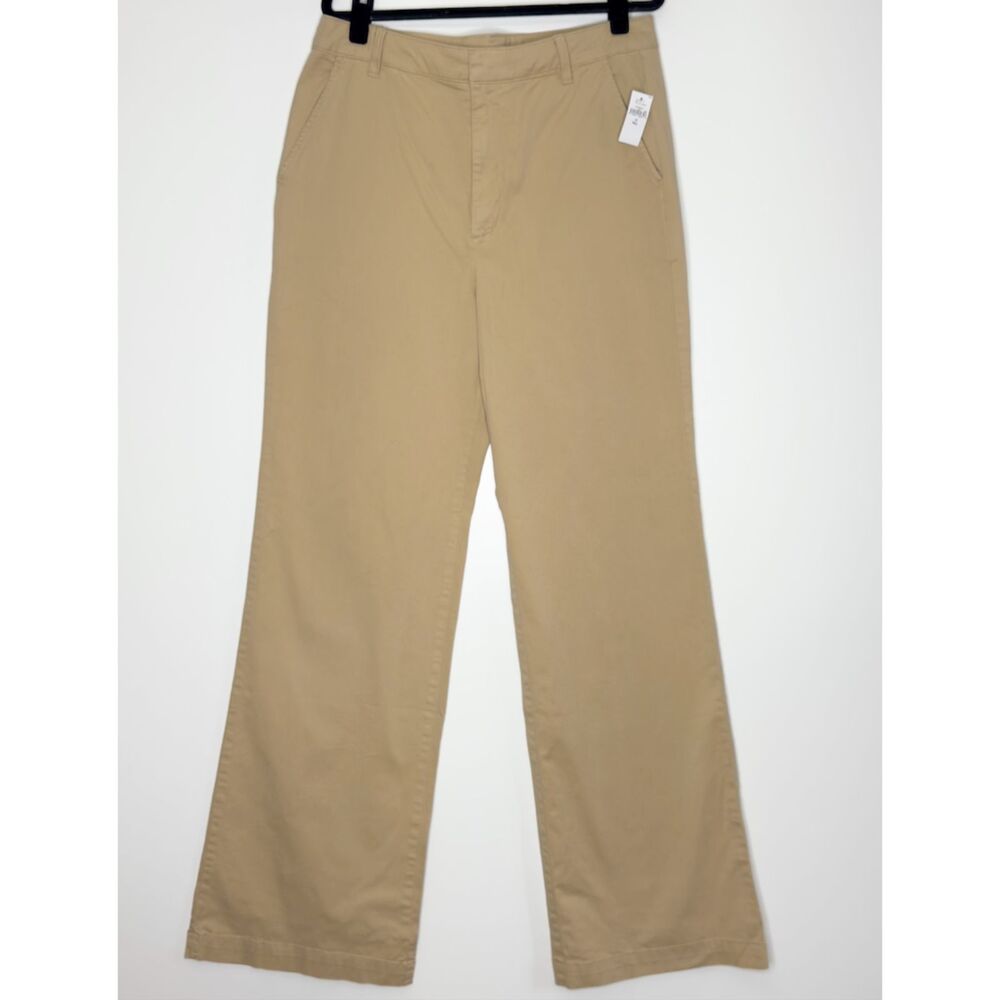TALL! NWT  Gap High Rise Flare Khaki Pants Women's Size 12 Tall
